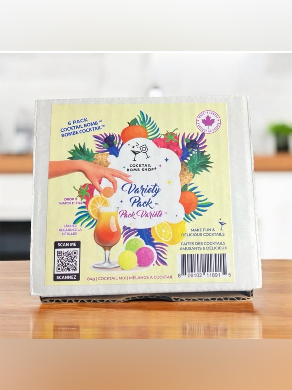 NEW Cocktail Bomb Shop Variety Pack Set of 6 Made Canada Fizzy Fun Delicious